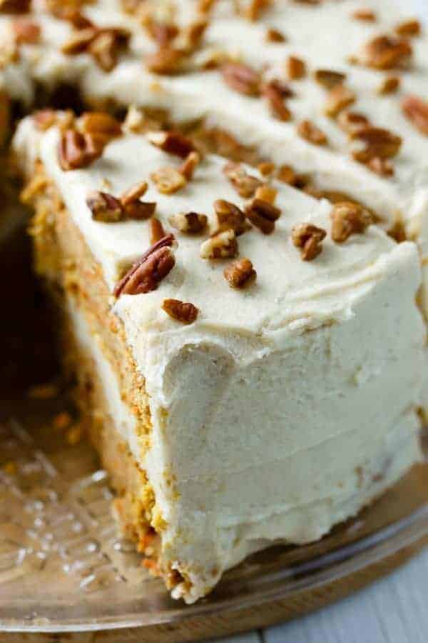 Paleo Carrot Cake With Maple Syrup