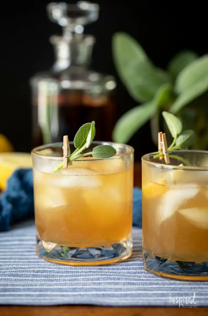 bourbon and sage cocktail