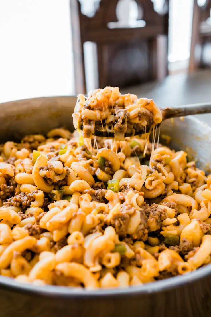 Mac and Cheese With Ground Bison