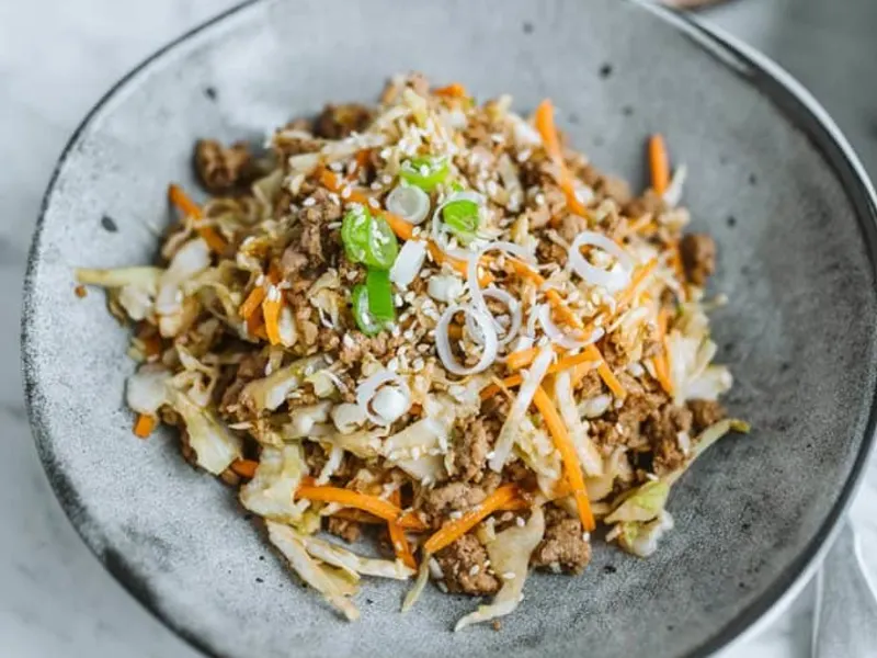 Air Fryer Korean-Inspired Pork Tenderloin Lettuce Wraps