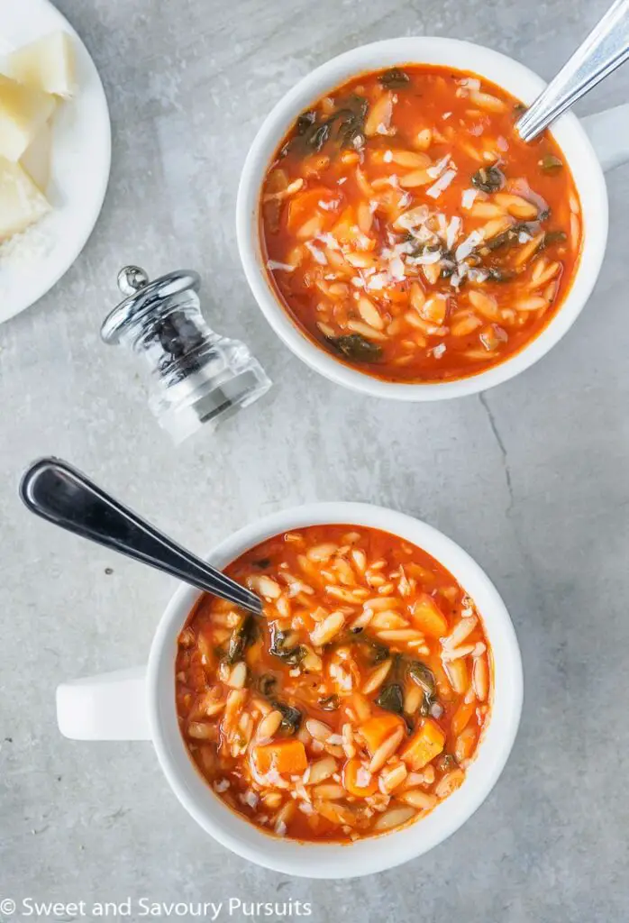 Tomato Orzo Soup