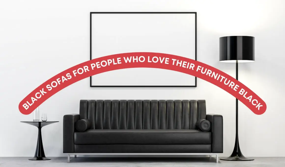 17 Black Sofas For People Who Love Their Furniture Black