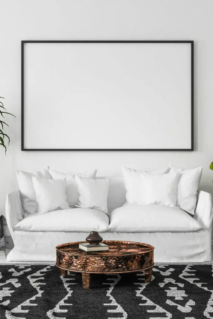 Bohemian White Sofa