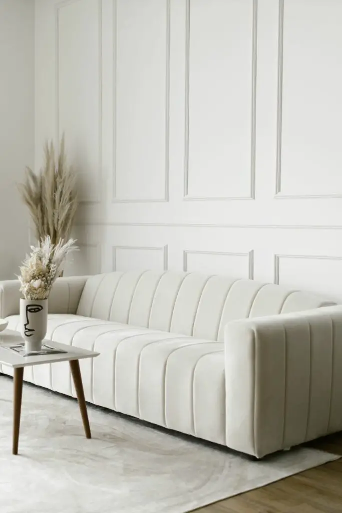 White Chesterfield Design Sofa