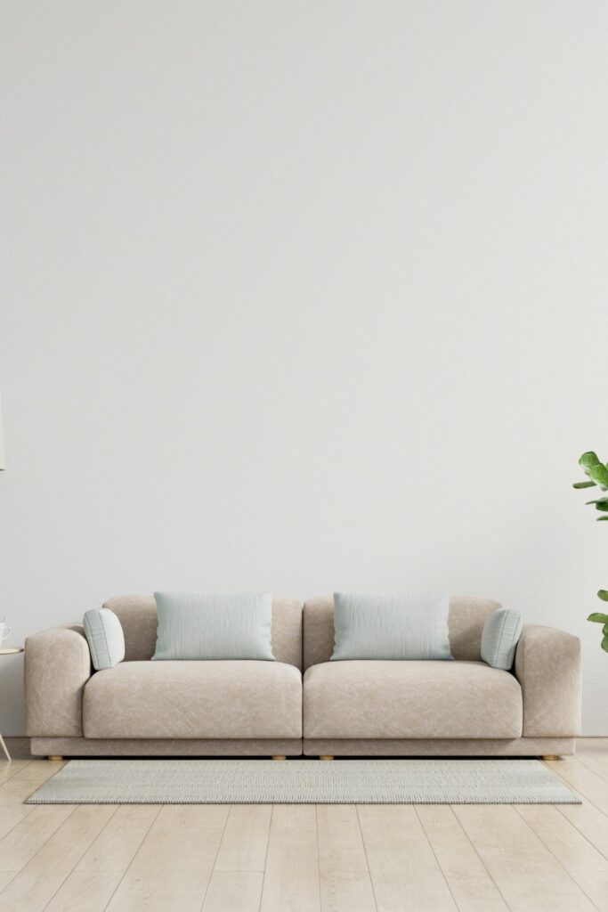 White Low Height Modern Sofa Design