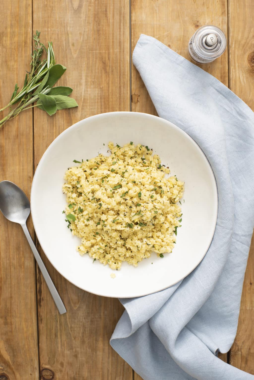 Herbed Pastina with Egg