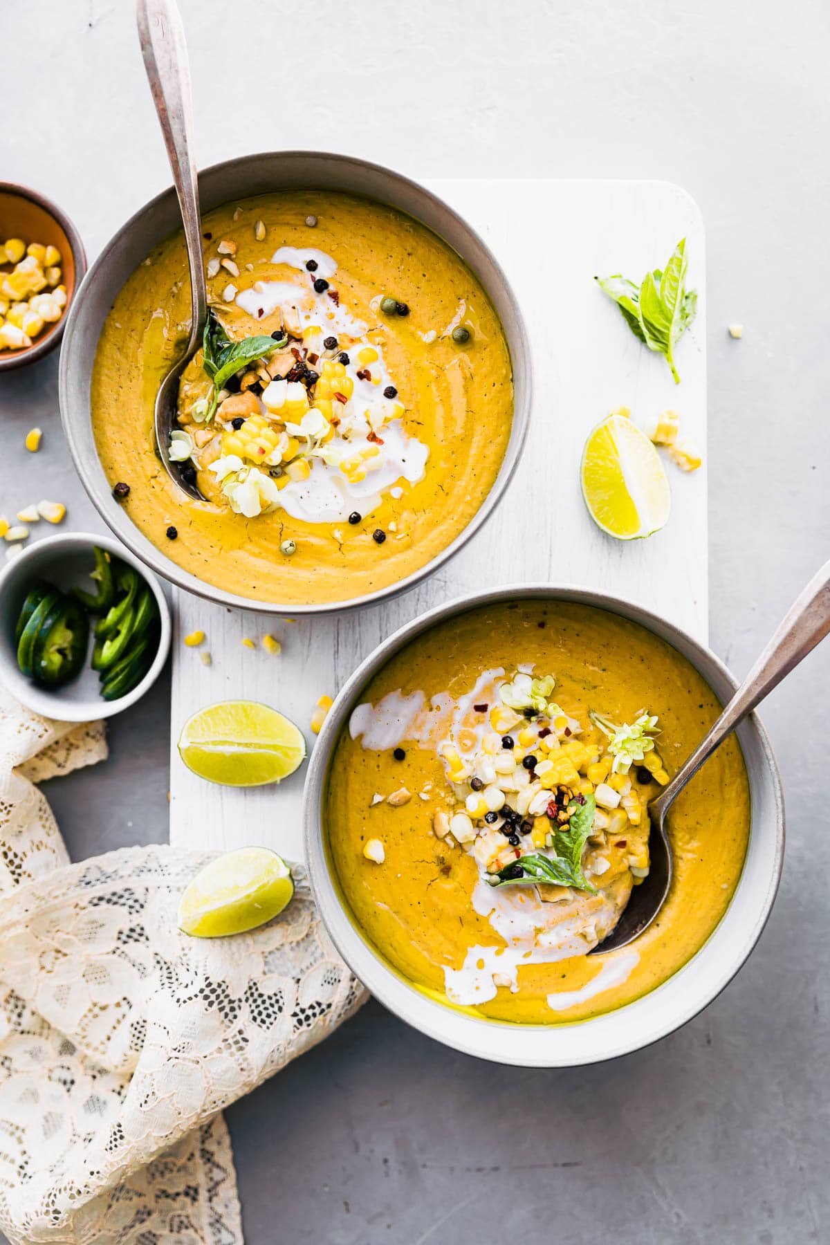 Spicy Roasted Corn Soup