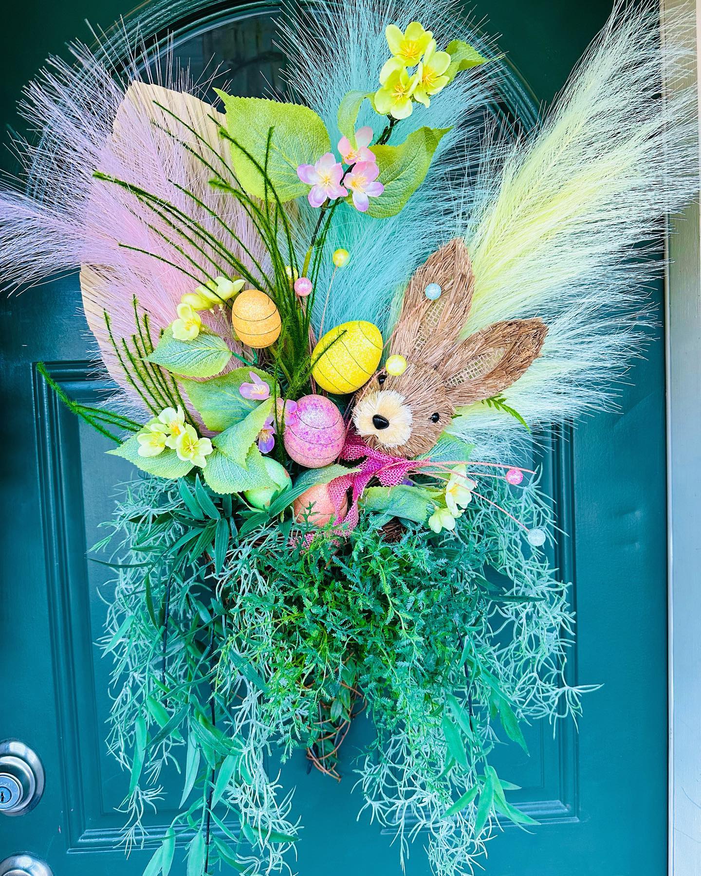 Birds Nest Wreath With Bunny Design
