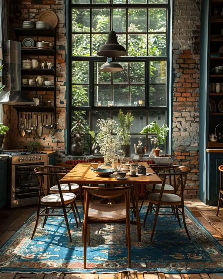 Bohemian Rustic Kitchen Decor