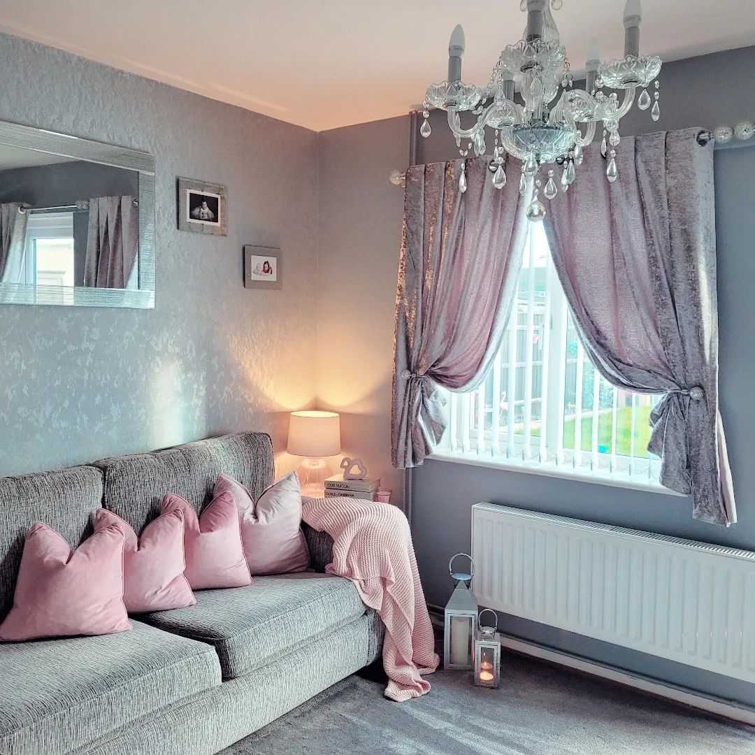 Grey Room With Subtle Pink