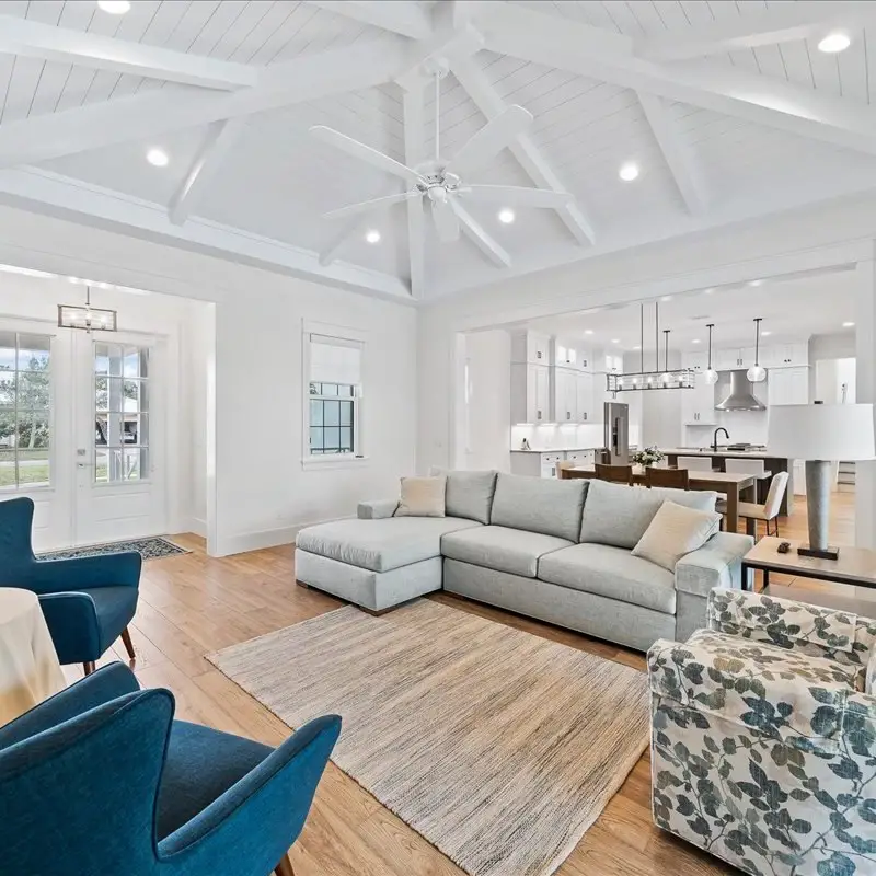 High White Coffered Ceilings