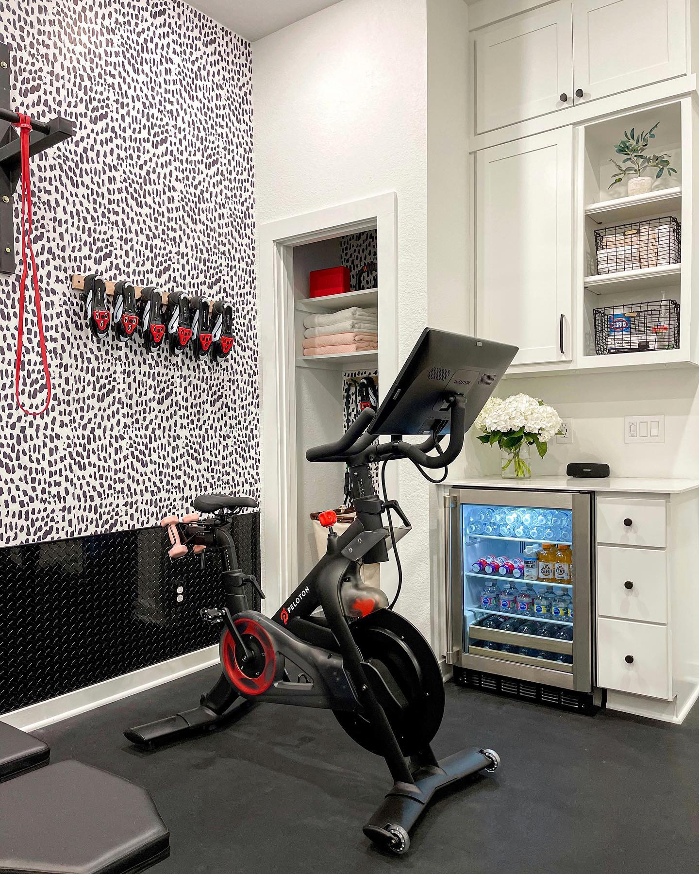 Patterned At Home Gym