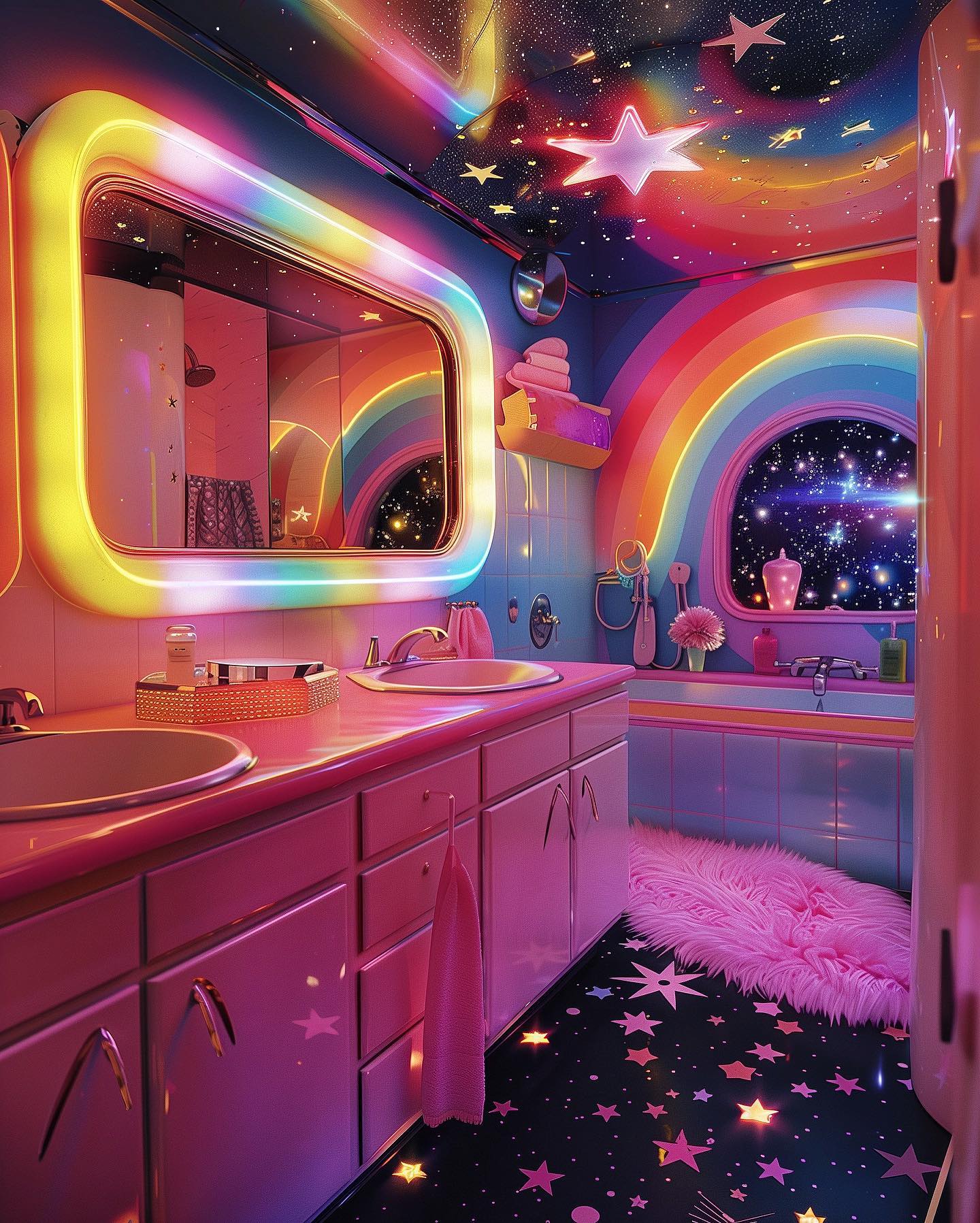 The Rainbow Bathroom