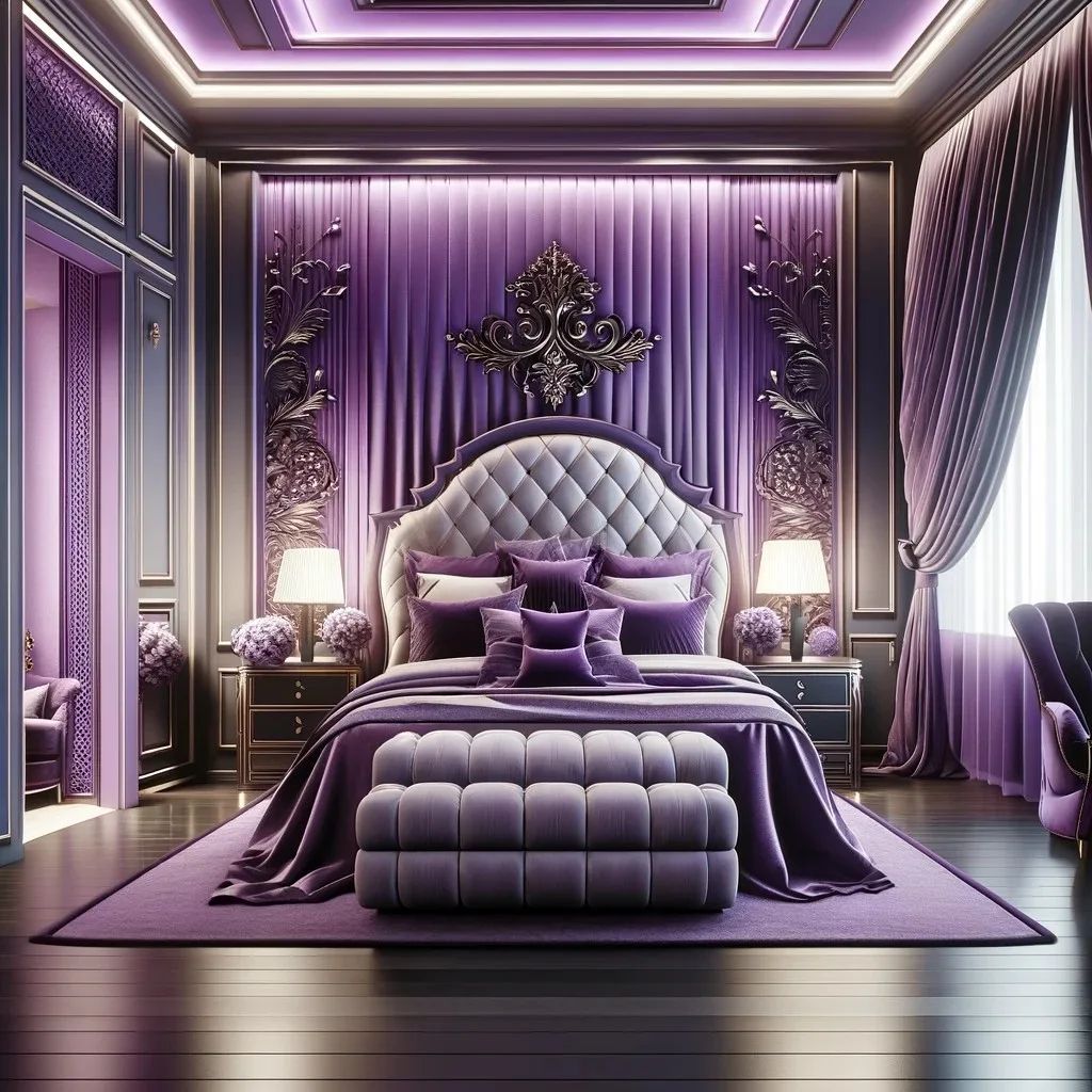 Cozy Purple Bedroom Decor