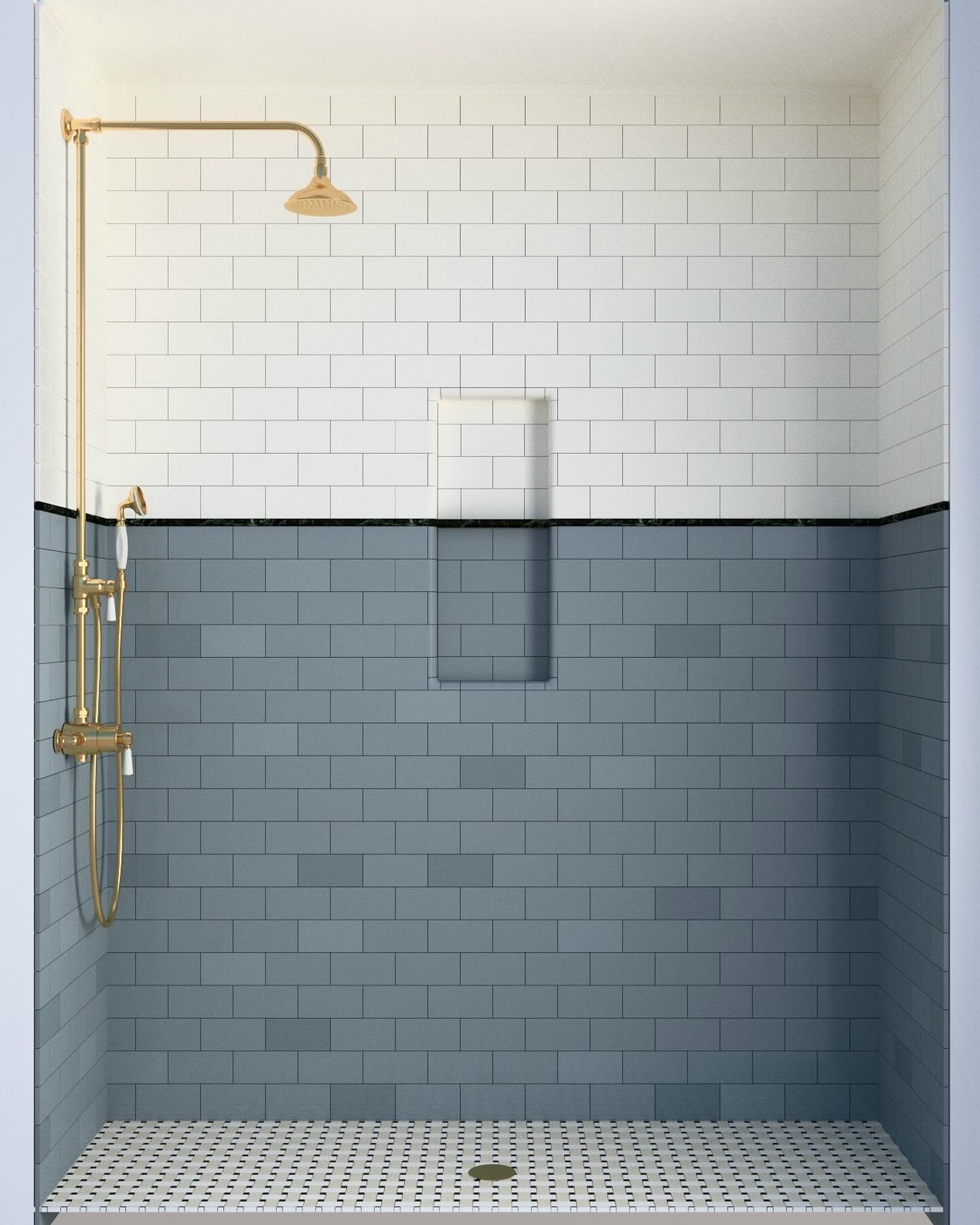 Beautiful Shower Combination Tile