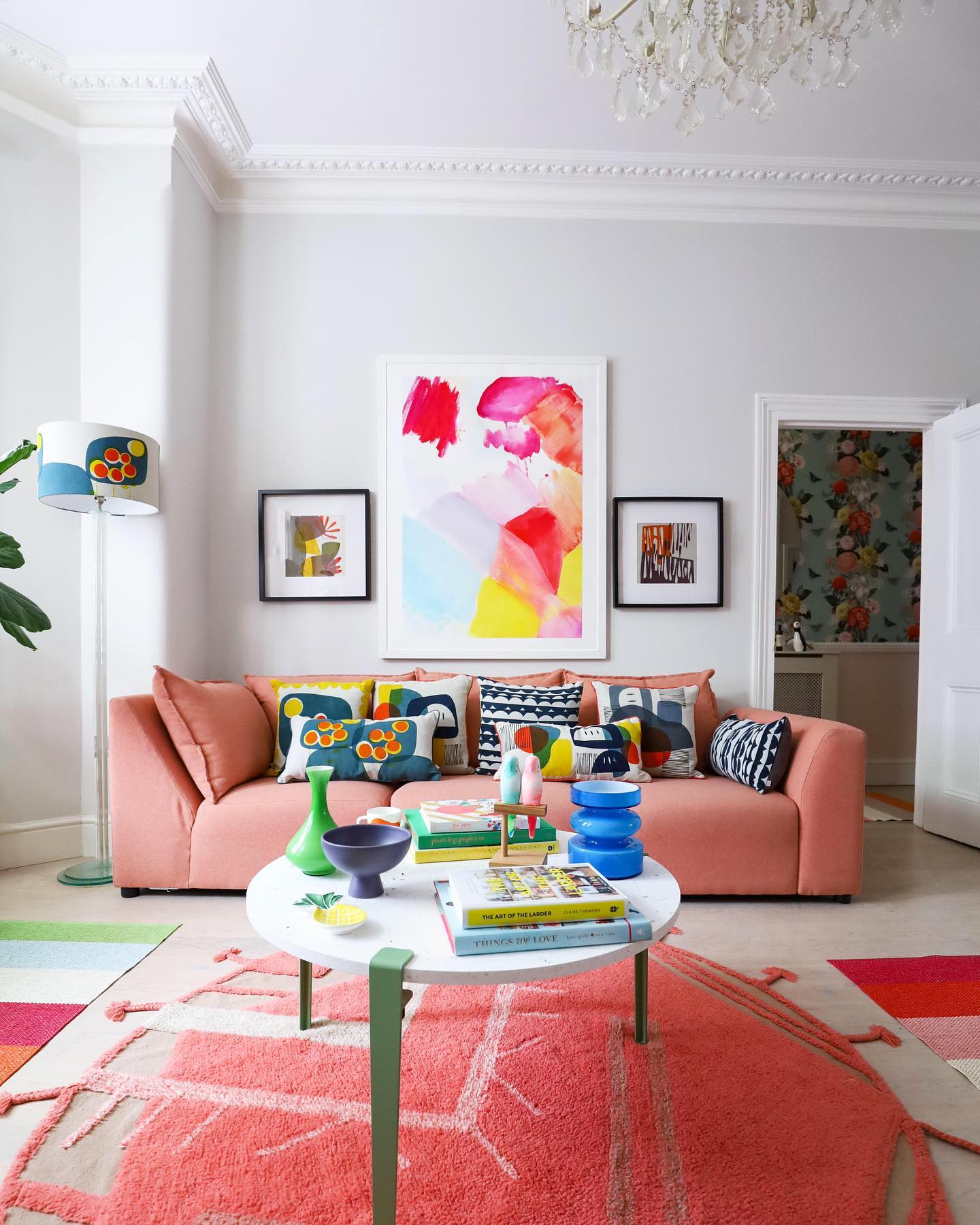 Gorgeous And Bright Midcentury Living Room