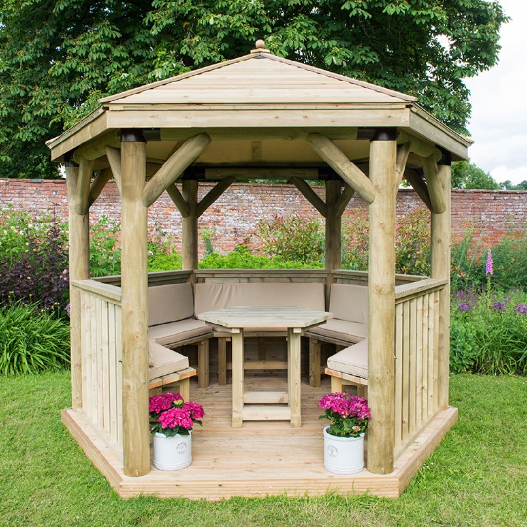 Magnificent Rustic Wooden Gazebo