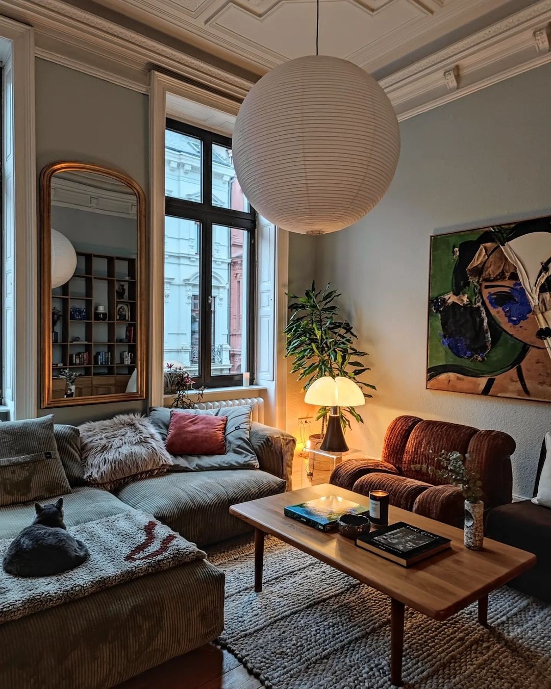Midcentury Modern Interior With Vintage Furniture 